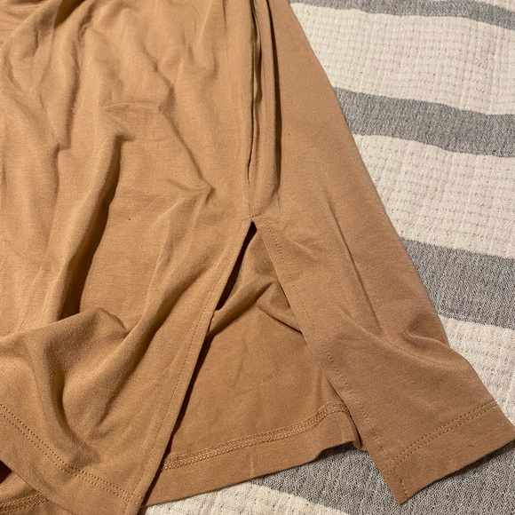 DONCASTER Relaxed Midi Dress with Elastic Waist Solid - Picture 6 of 9